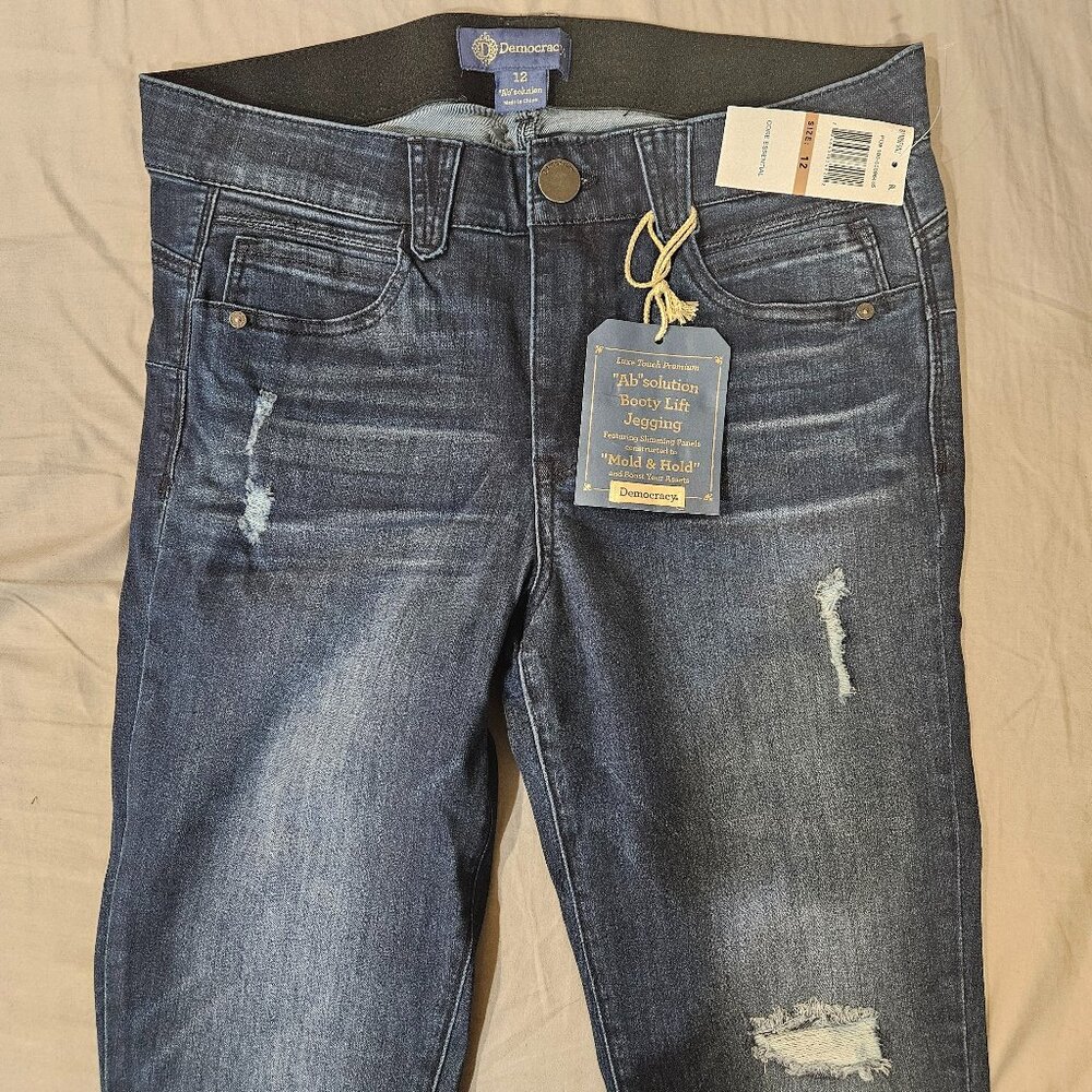 Democracy "Ab"solution skinny jeans, size 12